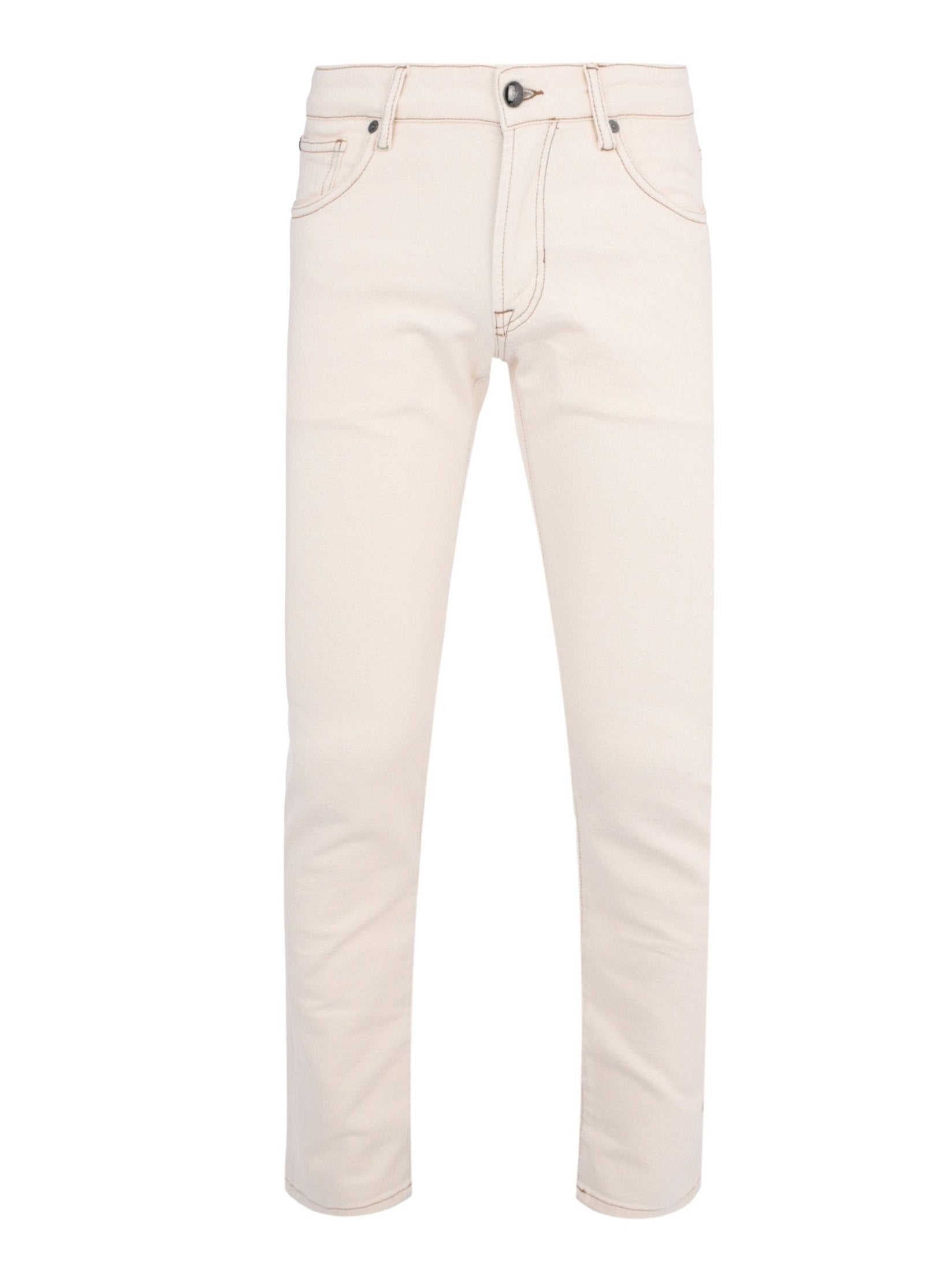 Natural colour 5 pockets jeans