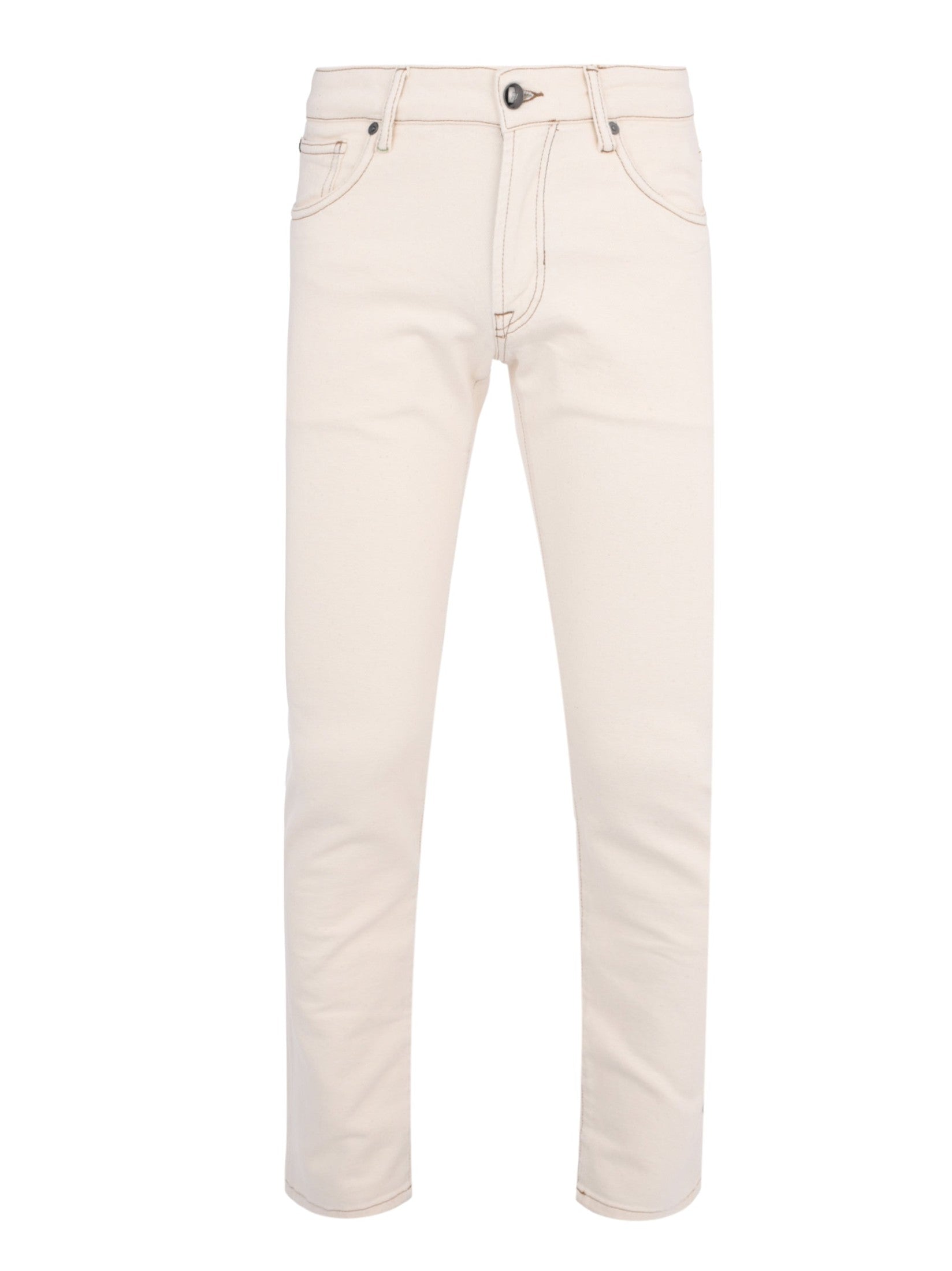 Natural colour 5 pockets jeans