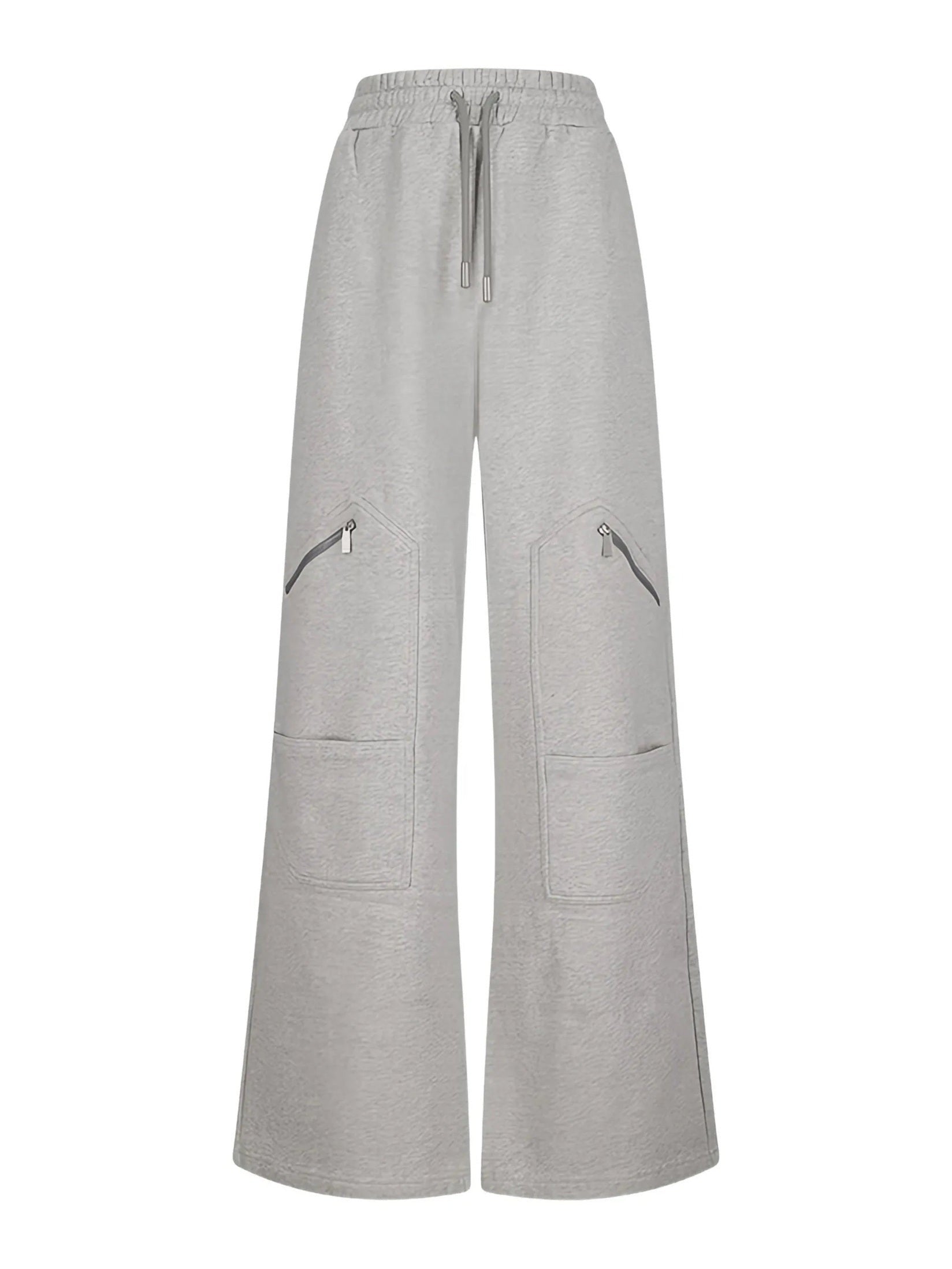 Bookish Big Pocket Cargo Sweatpants - Grey Melange Rodio