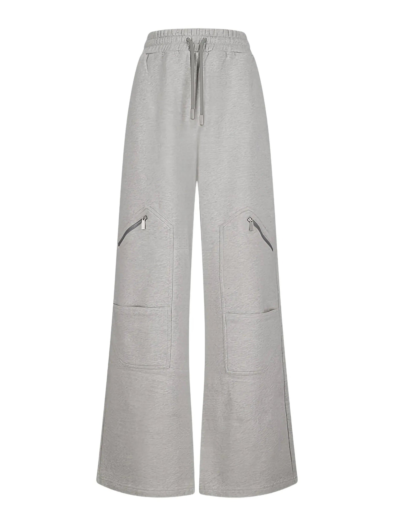 Bookish Big Pocket Cargo Sweatpants - Grey Melange Rodio