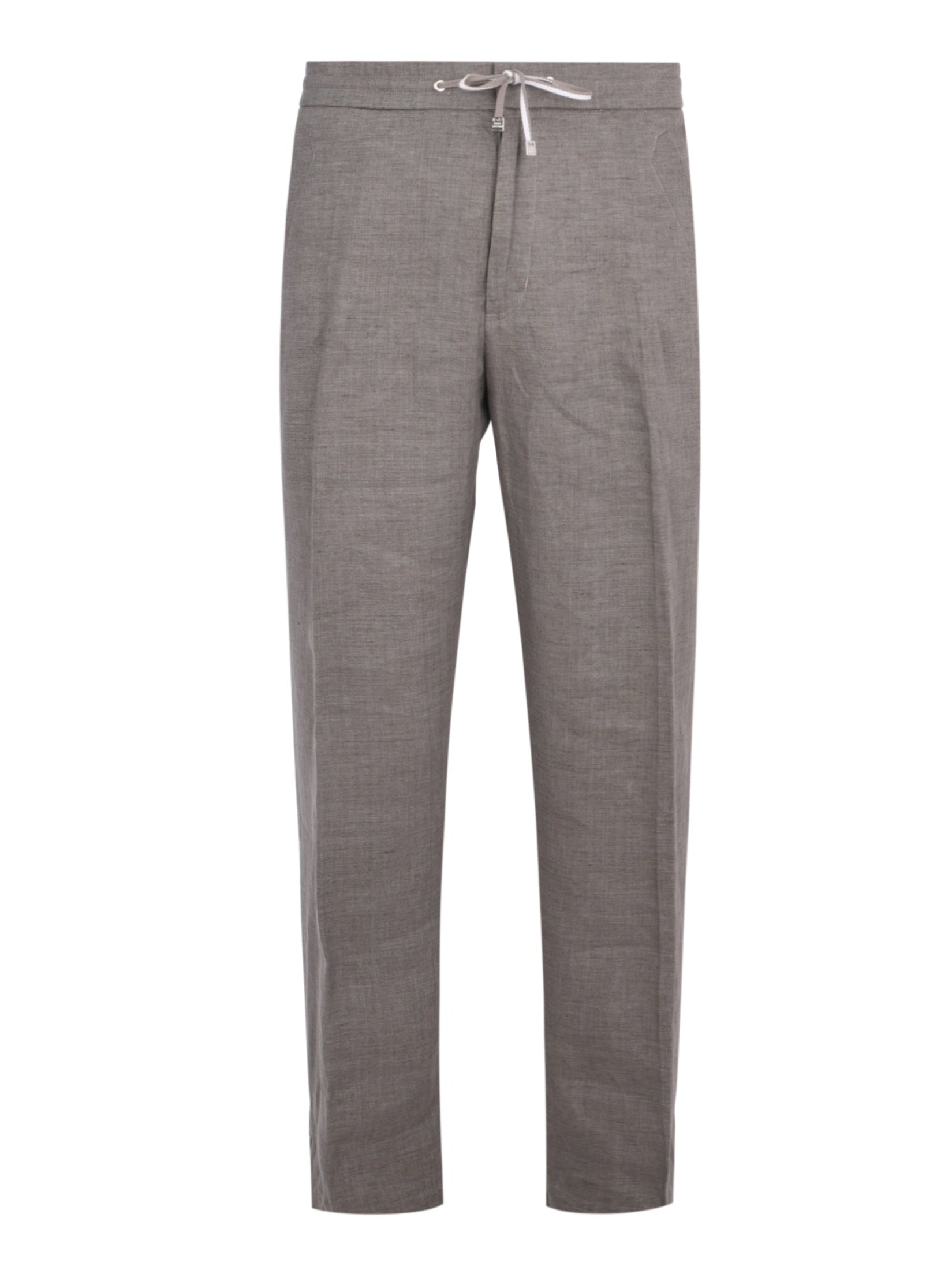 Linen drawcord pants