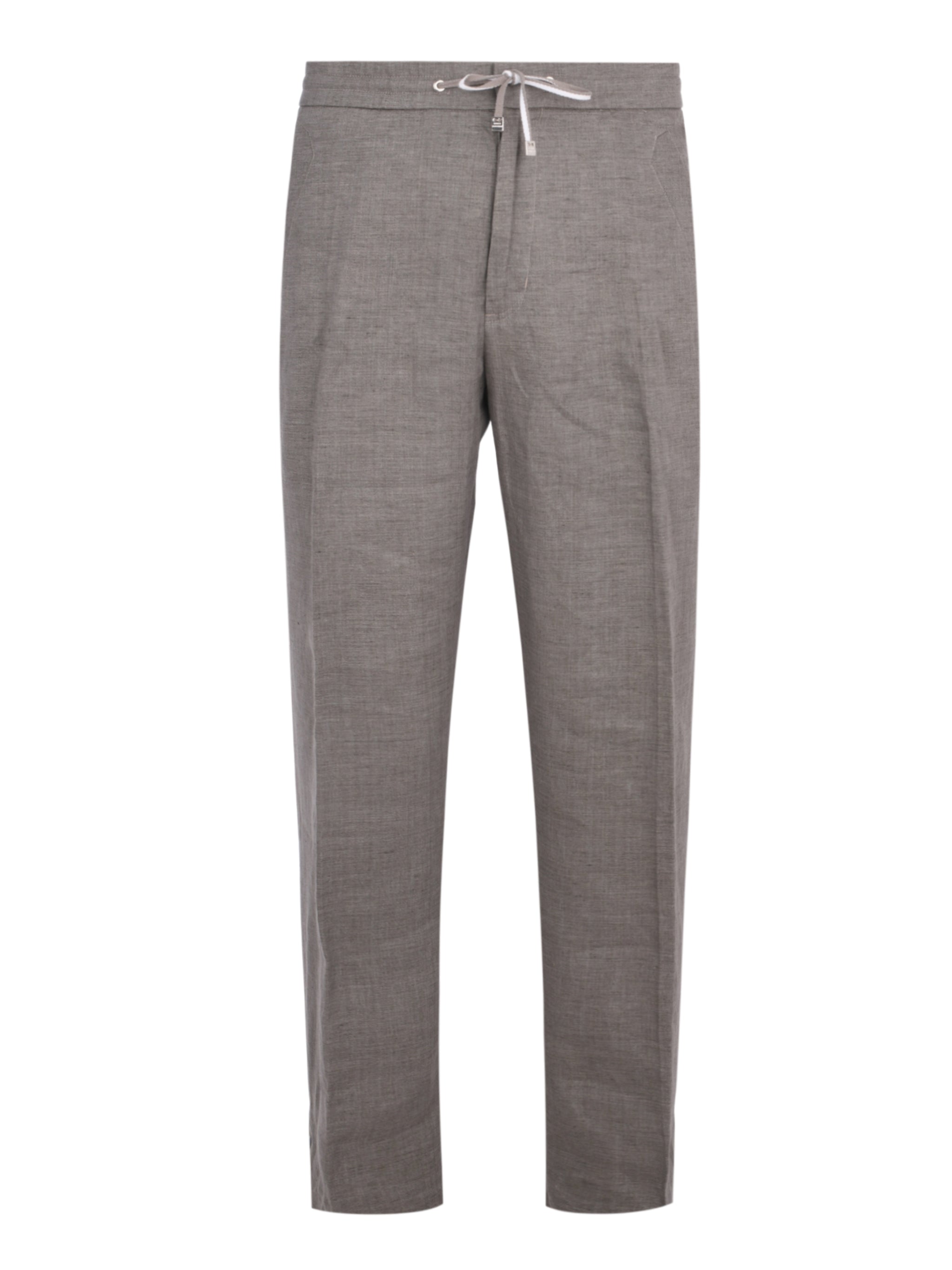 Linen drawcord pants