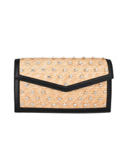 Vivi crystal black clutch