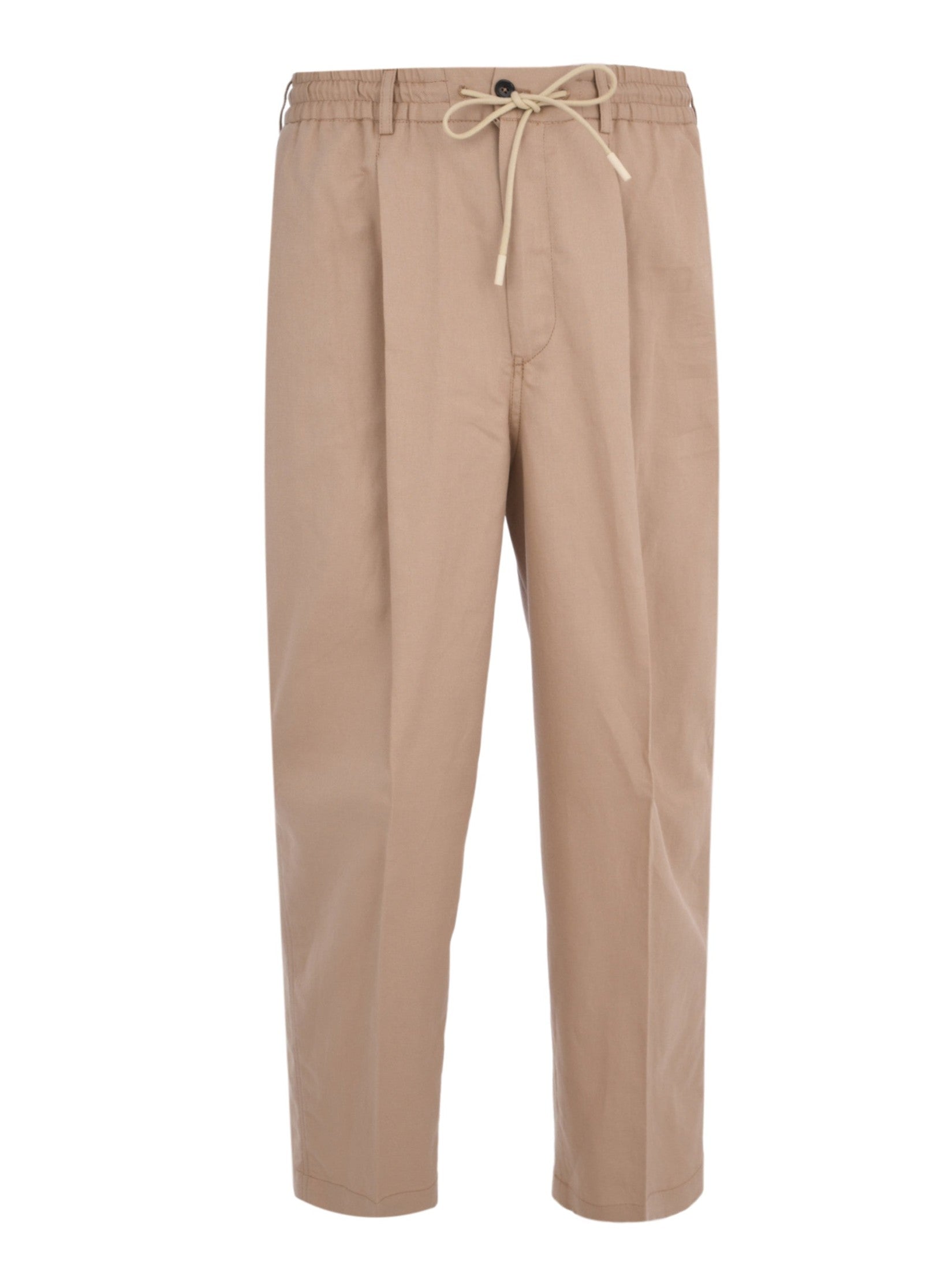 Pantalone wide fatigue flat front diagonal pockets zip 1 pleat fatigue pockets finished b.