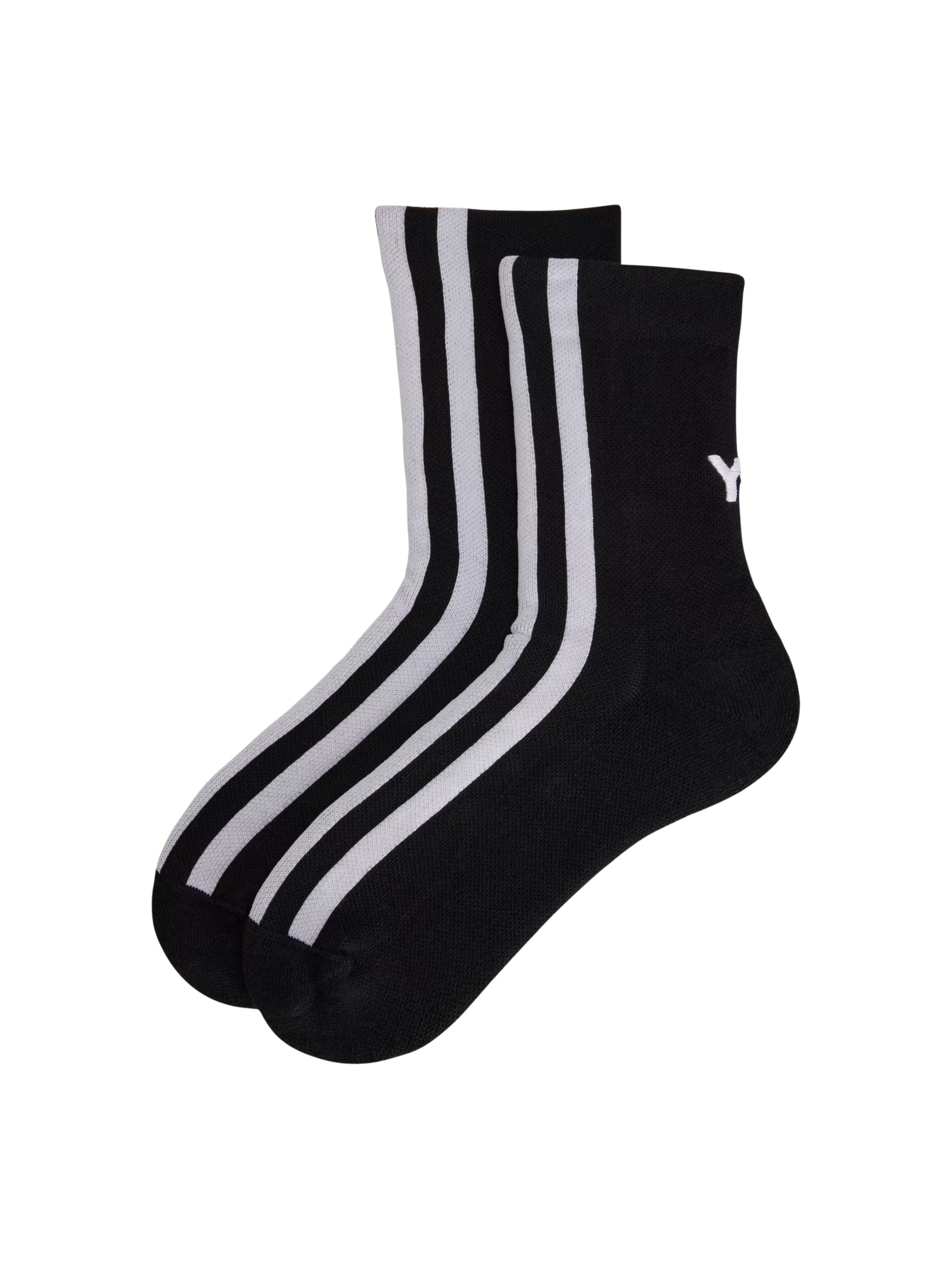 Y-3 STRIPES SOCKS BLACK