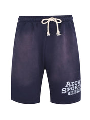 Washed cut-off hem sweat shorts