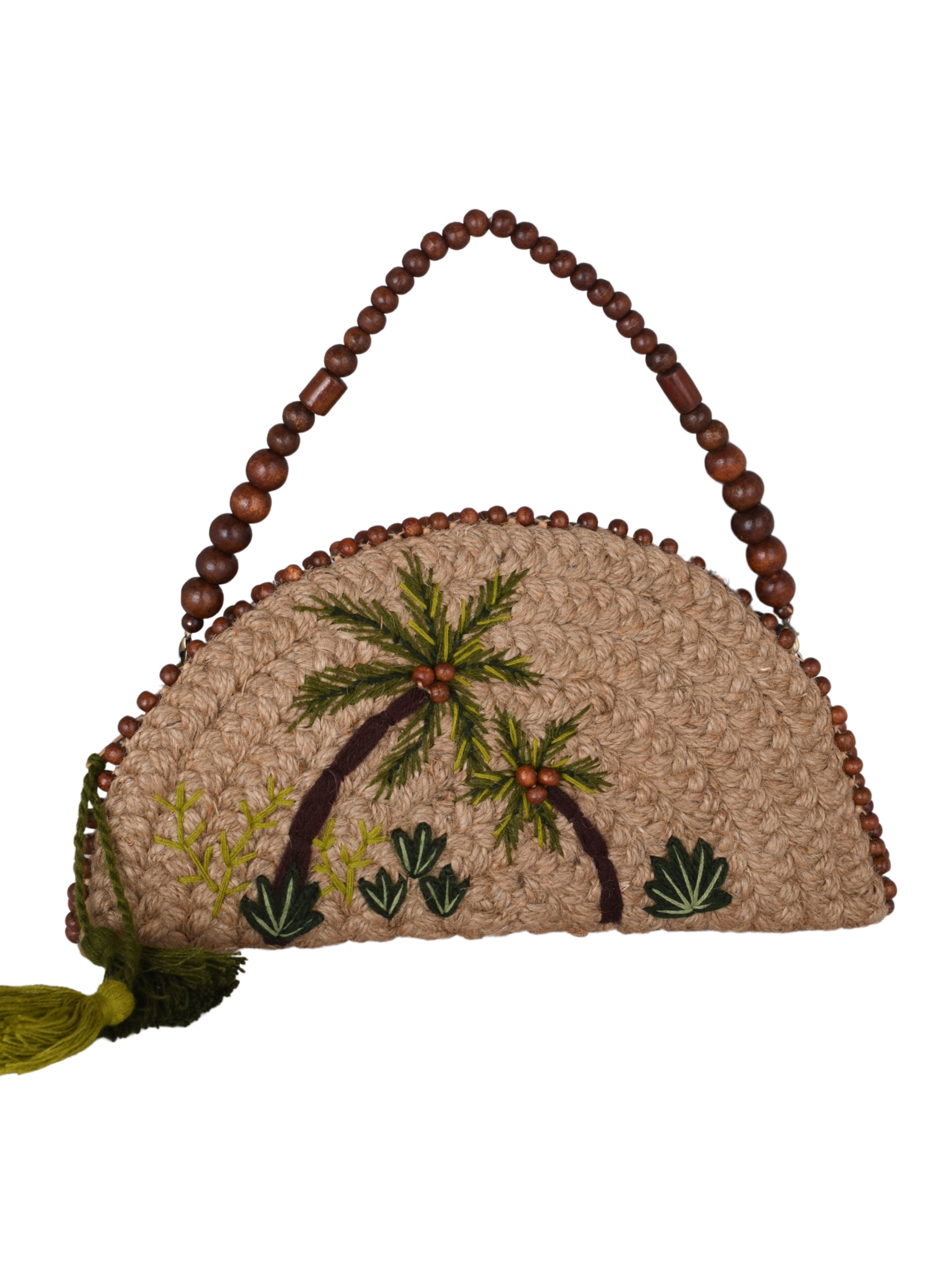 Tropical palm clutch tropical palm trees