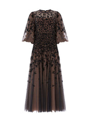 SYLVIA ROSE ROUND NECK ANKLE GOWN