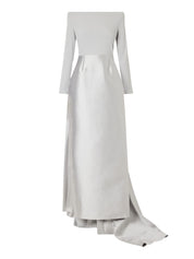 The Winslow Maxi Dress in Platinum