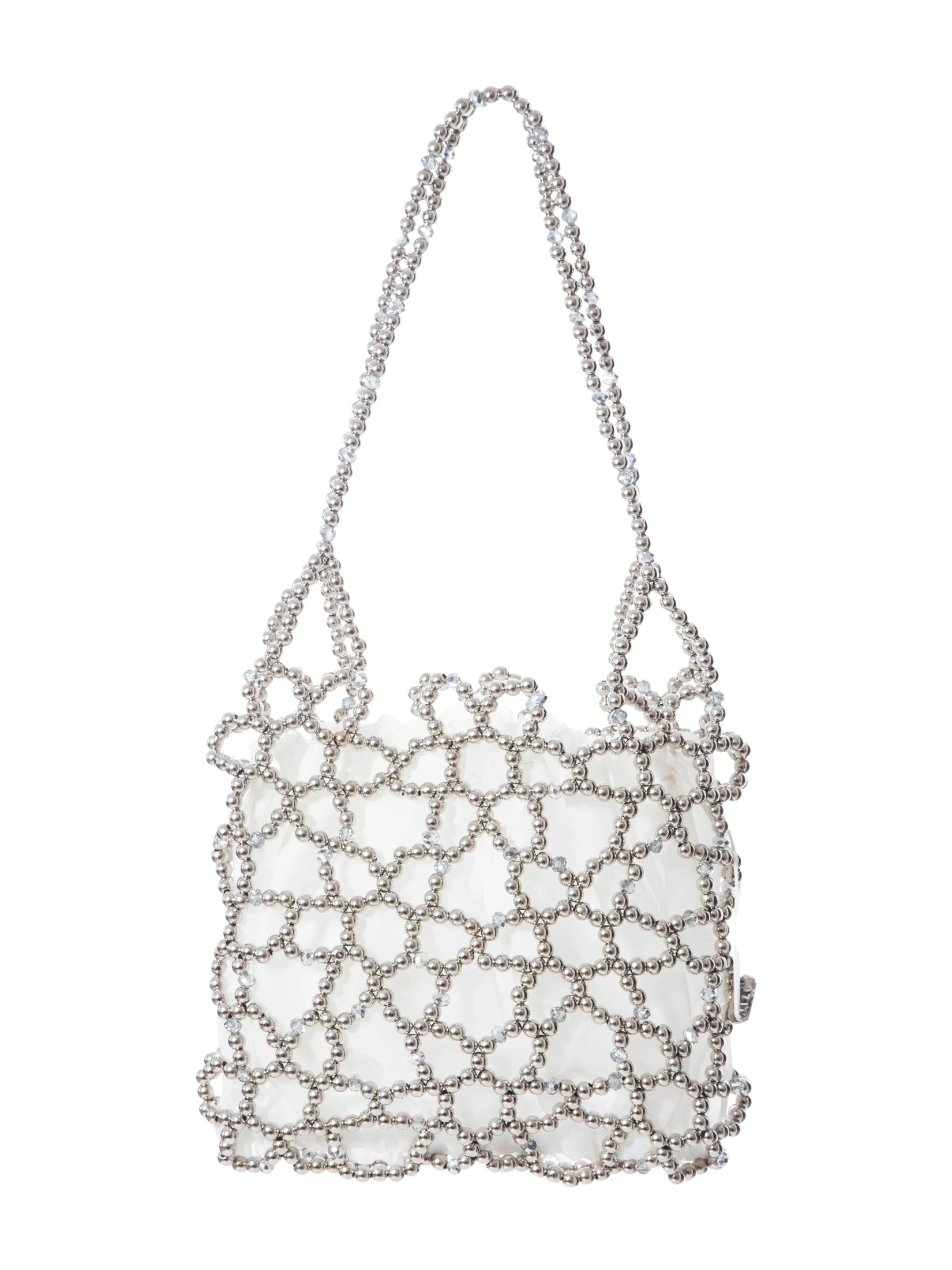 Silver jasmine shoulder bag