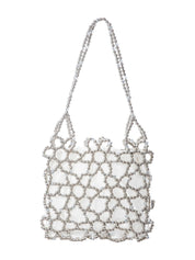 Silver jasmine shoulder bag