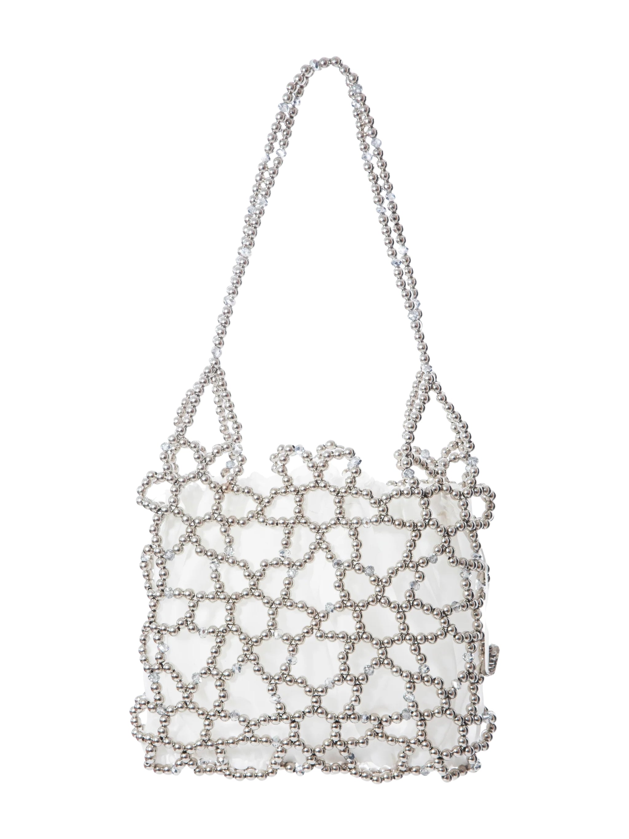 Silver jasmine shoulder bag