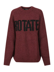 Knitted logo sweater