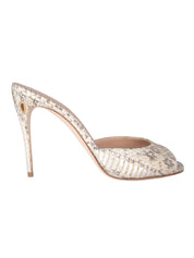 Guido 105 open-toe mule 105mm heel
