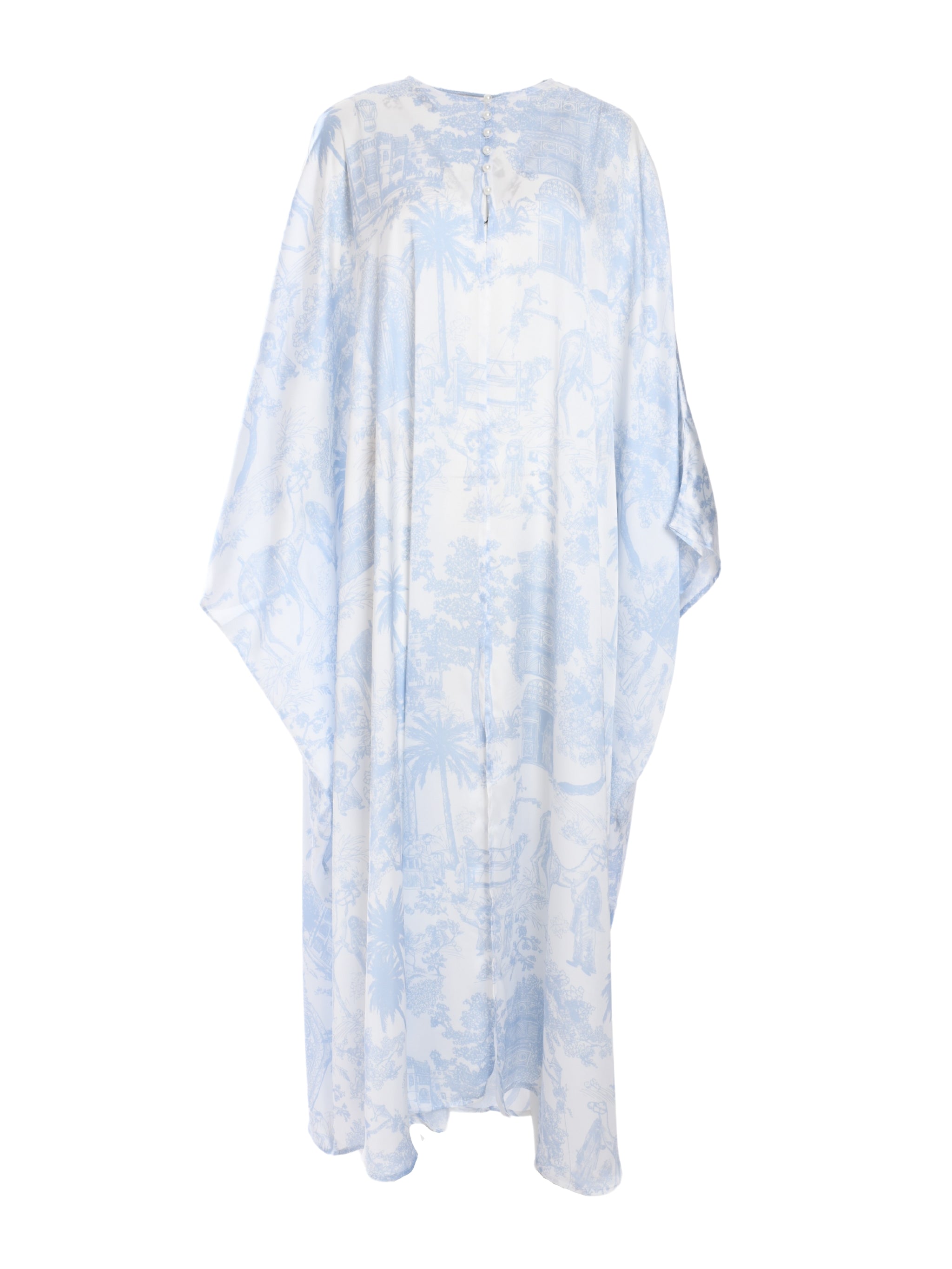 ABAYA TOILE DE JEDDAH LIGHT BLUE ABAYA