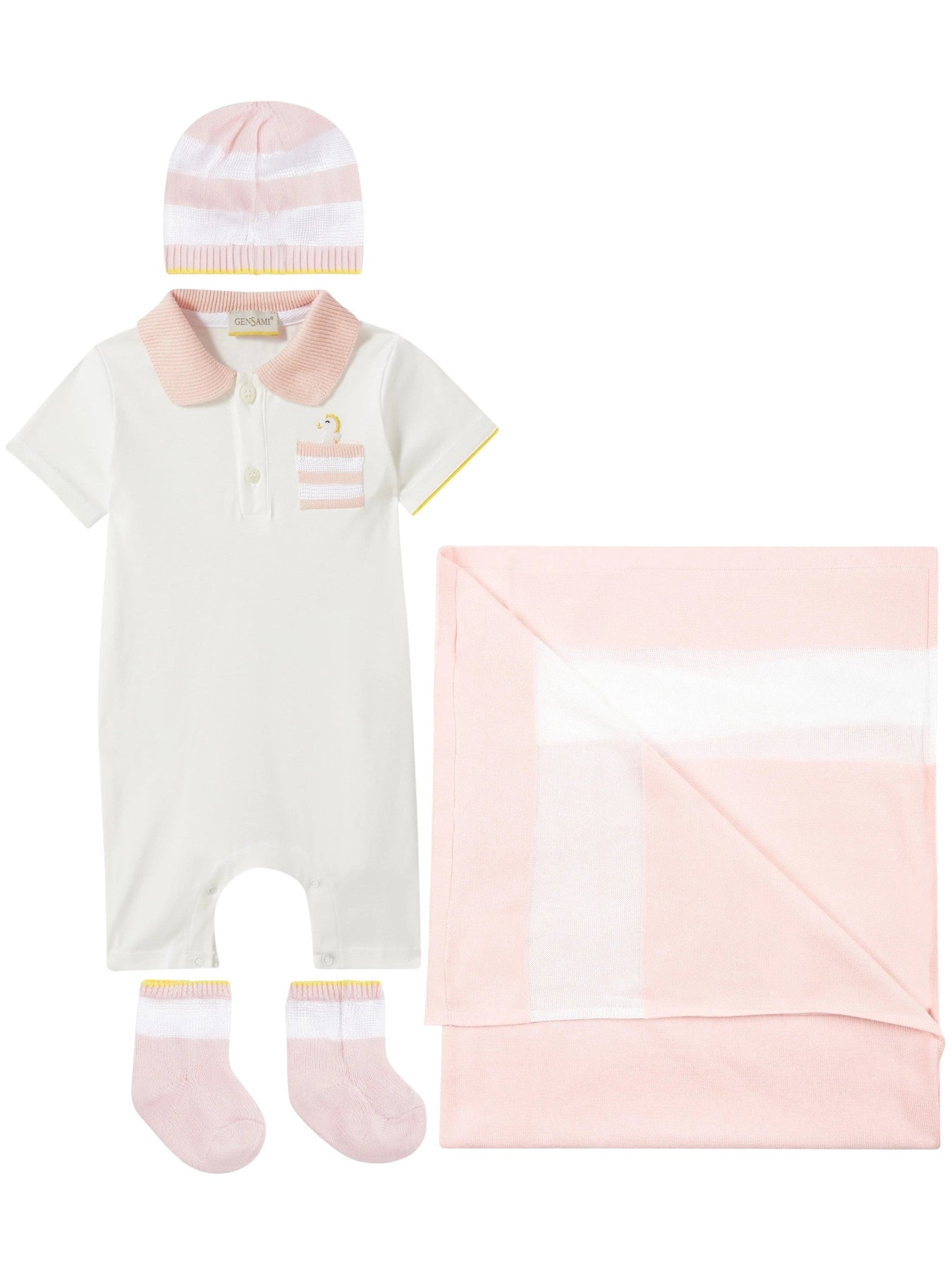 Gensami baby gift box – striped stitch set