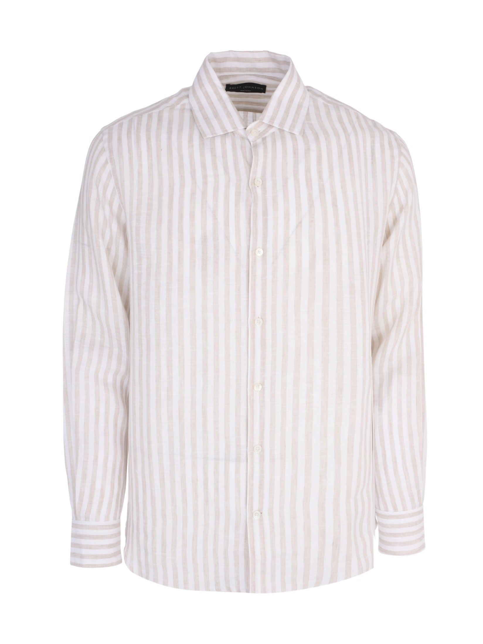 Linen stripe casual shirt