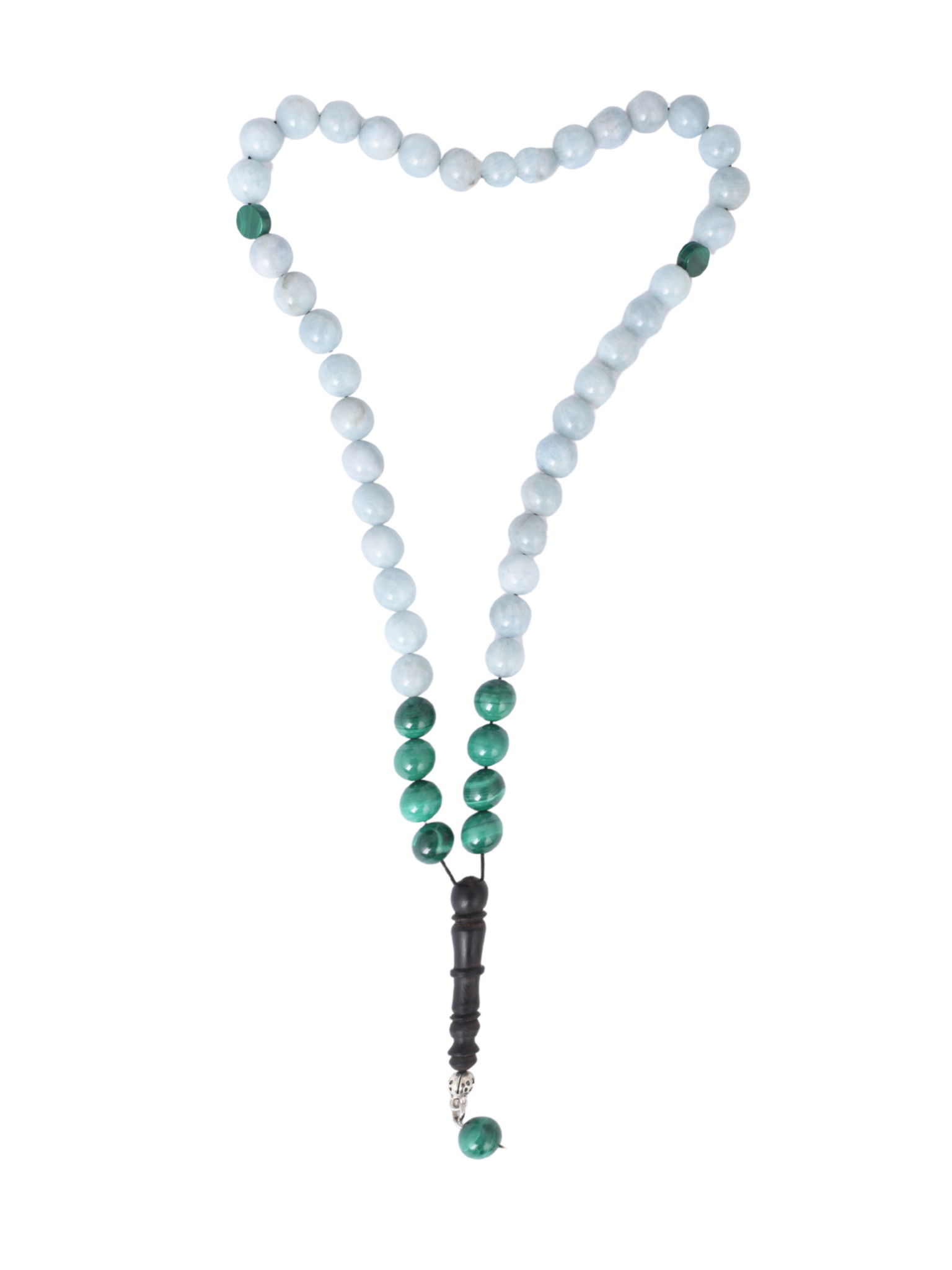 Natural amazonite store with malachite