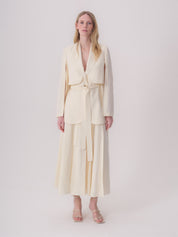 Jacket with Decorative Stitching and Bolero Detail