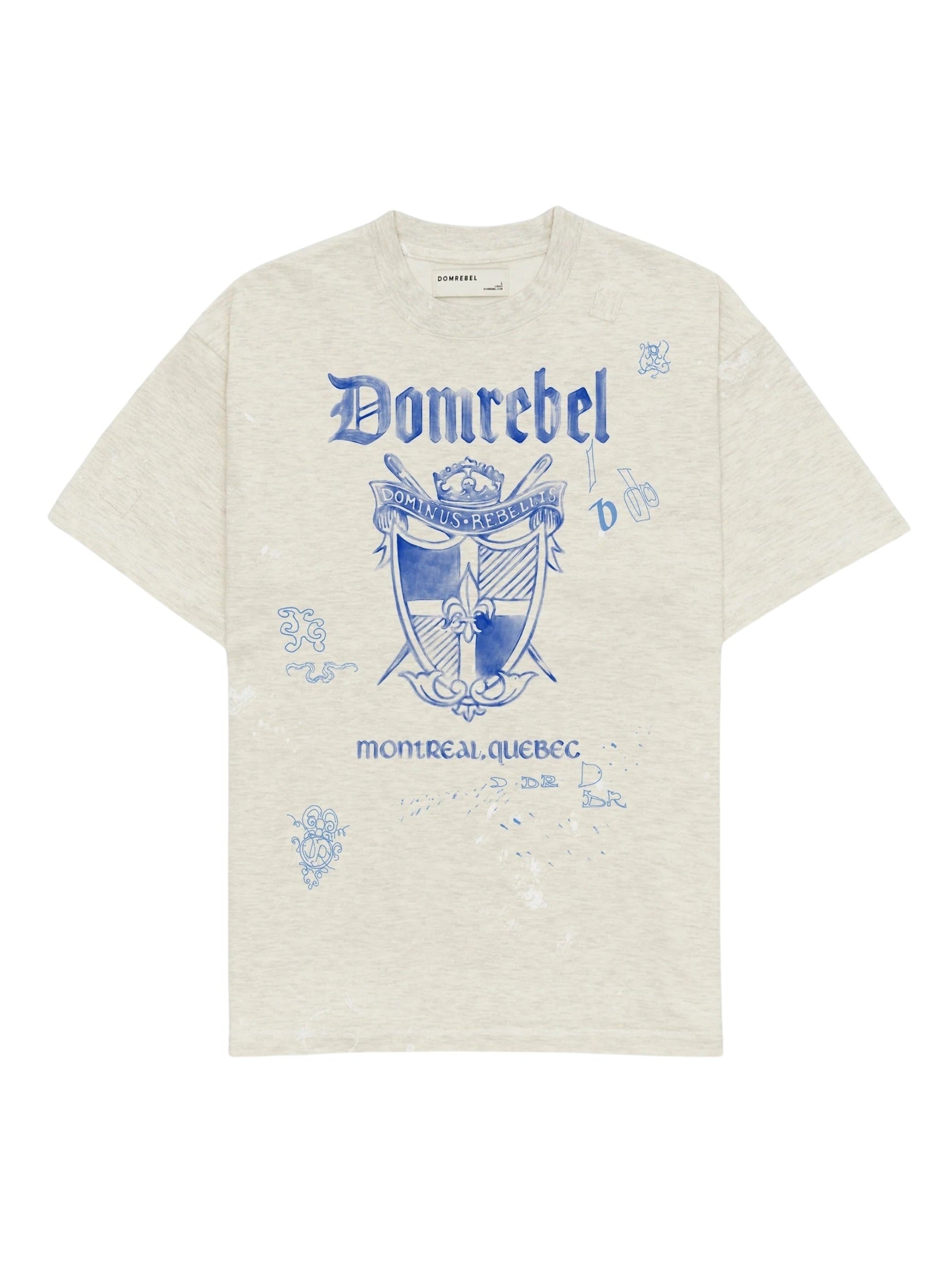Dominus crest t-shirt greige