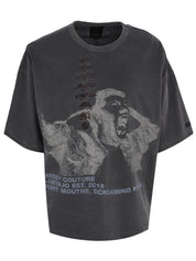 Soundless wailing wide t-shirt
