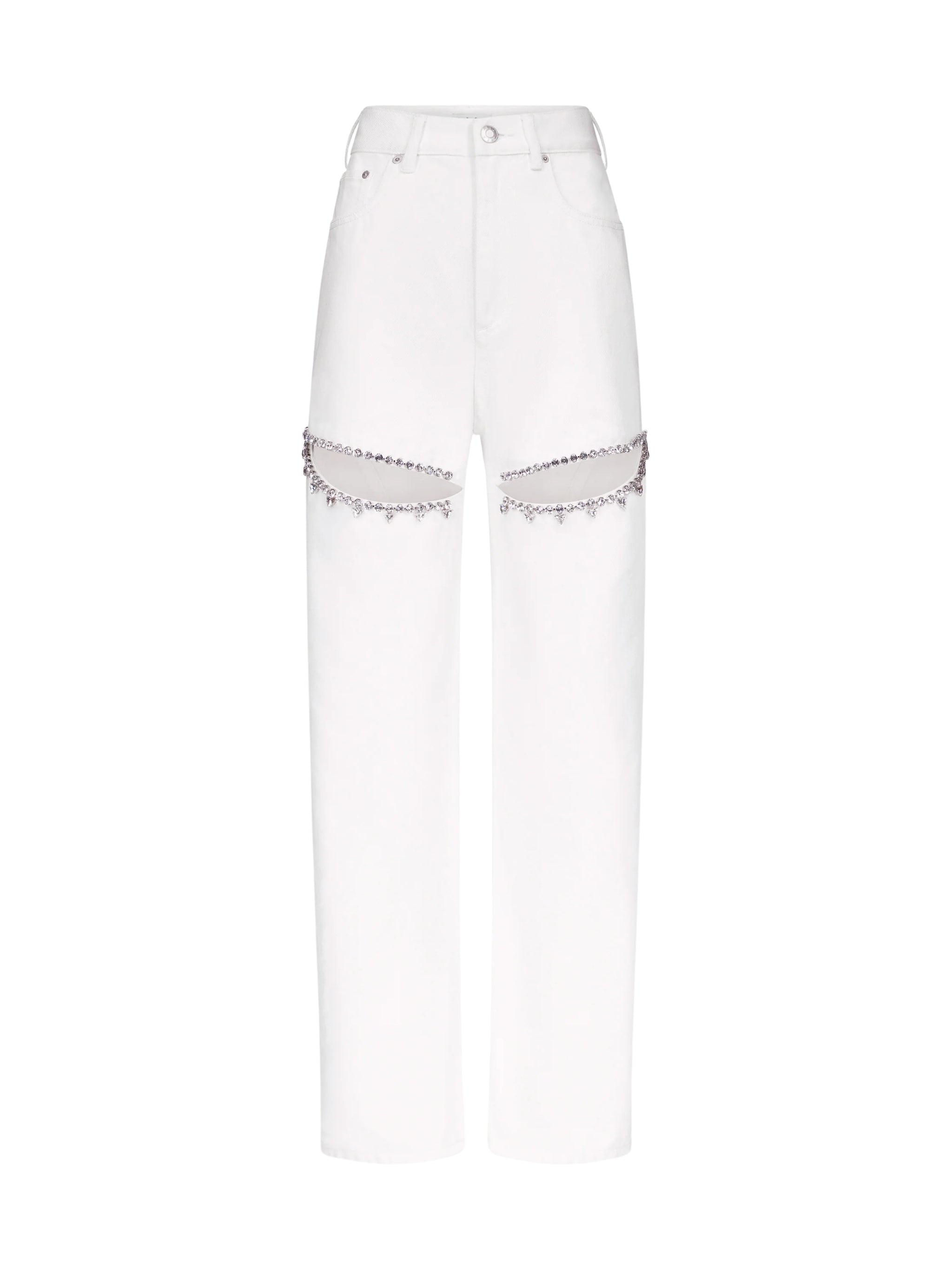 CRYSTAL SLIT JEAN