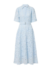 Deanna s/s belted midi dress