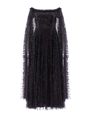 RAINDROP CAPE ANKLE GOWN