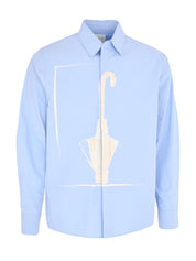 BABY BLUE UMBRELLA COTTON SHIRT