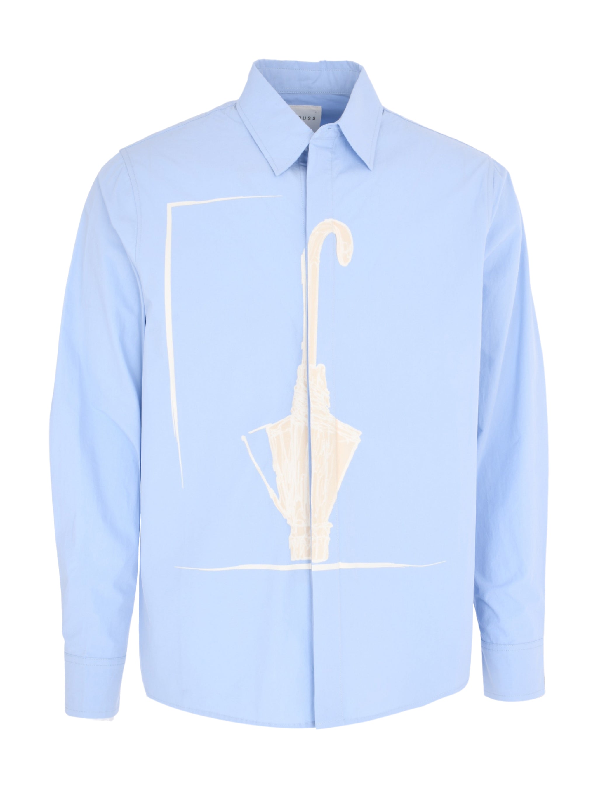BABY BLUE UMBRELLA COTTON SHIRT