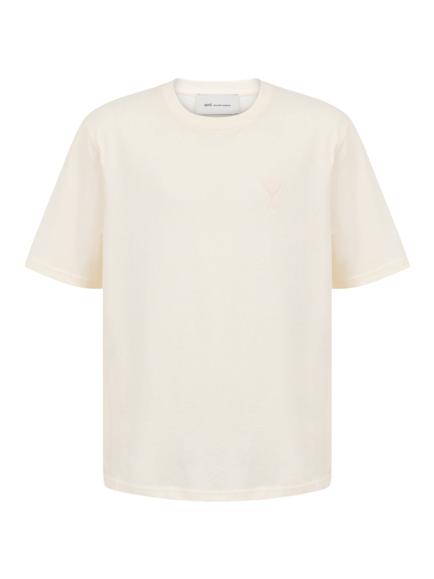 Tshirt with tonal embossed big ami de coeur