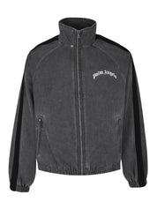 Curved logo vint windbreaker
