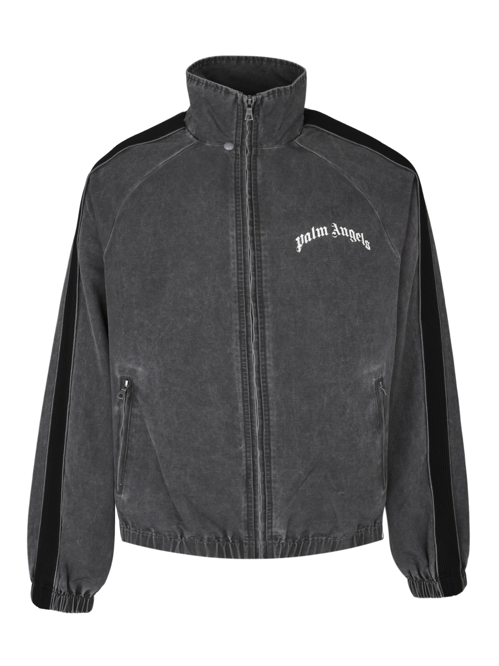 Curved logo vint windbreaker