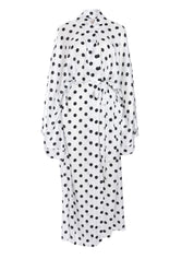 ROBE WHITE POLKA DOTS