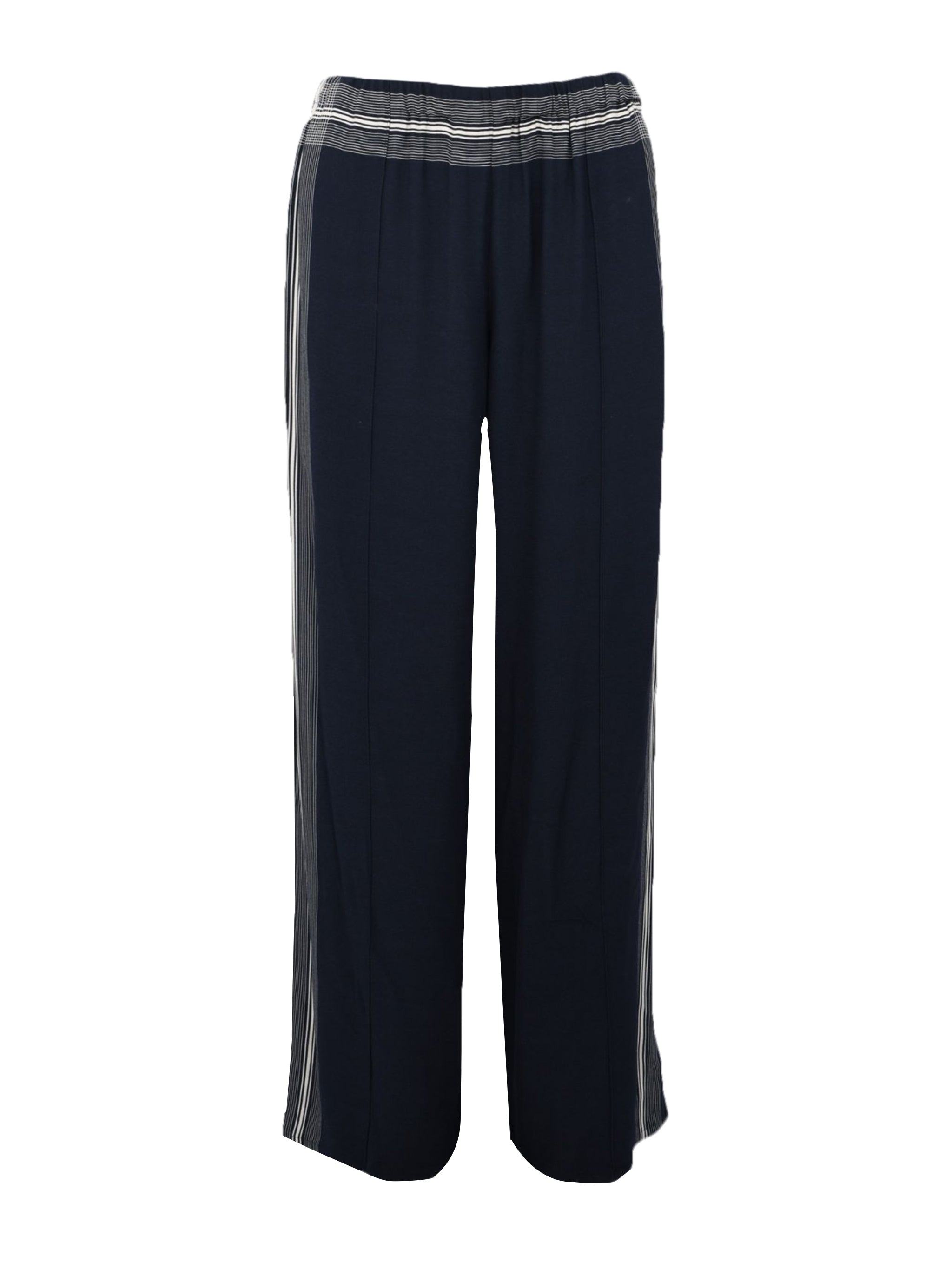 MID RISE PLACED STRIPE PULL ON PANT