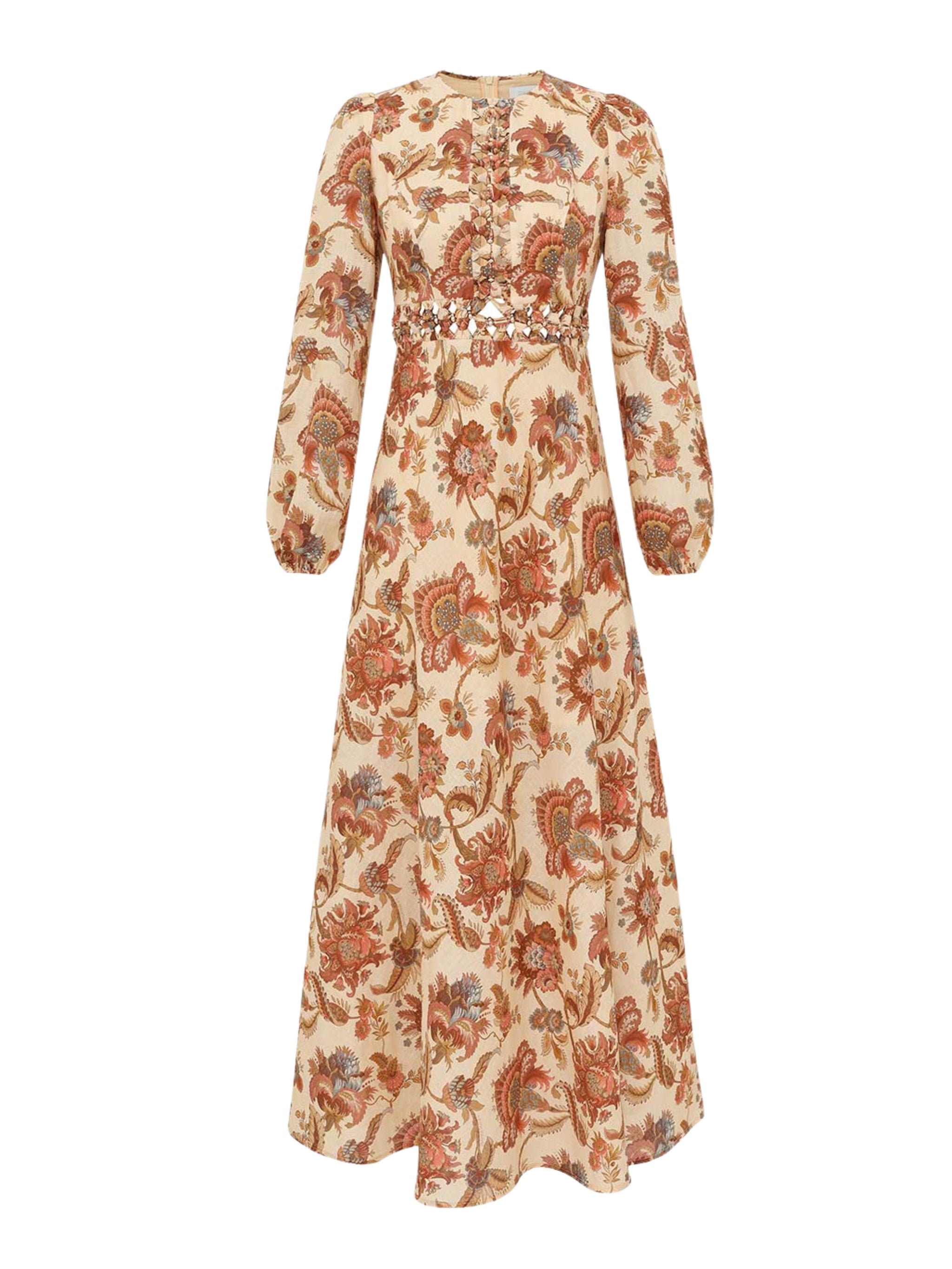 Aster long sleeve midi dress