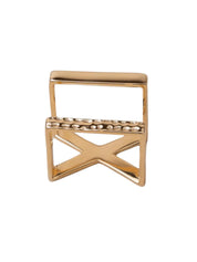 The x ring in sterling silver & 18k gold vermeil