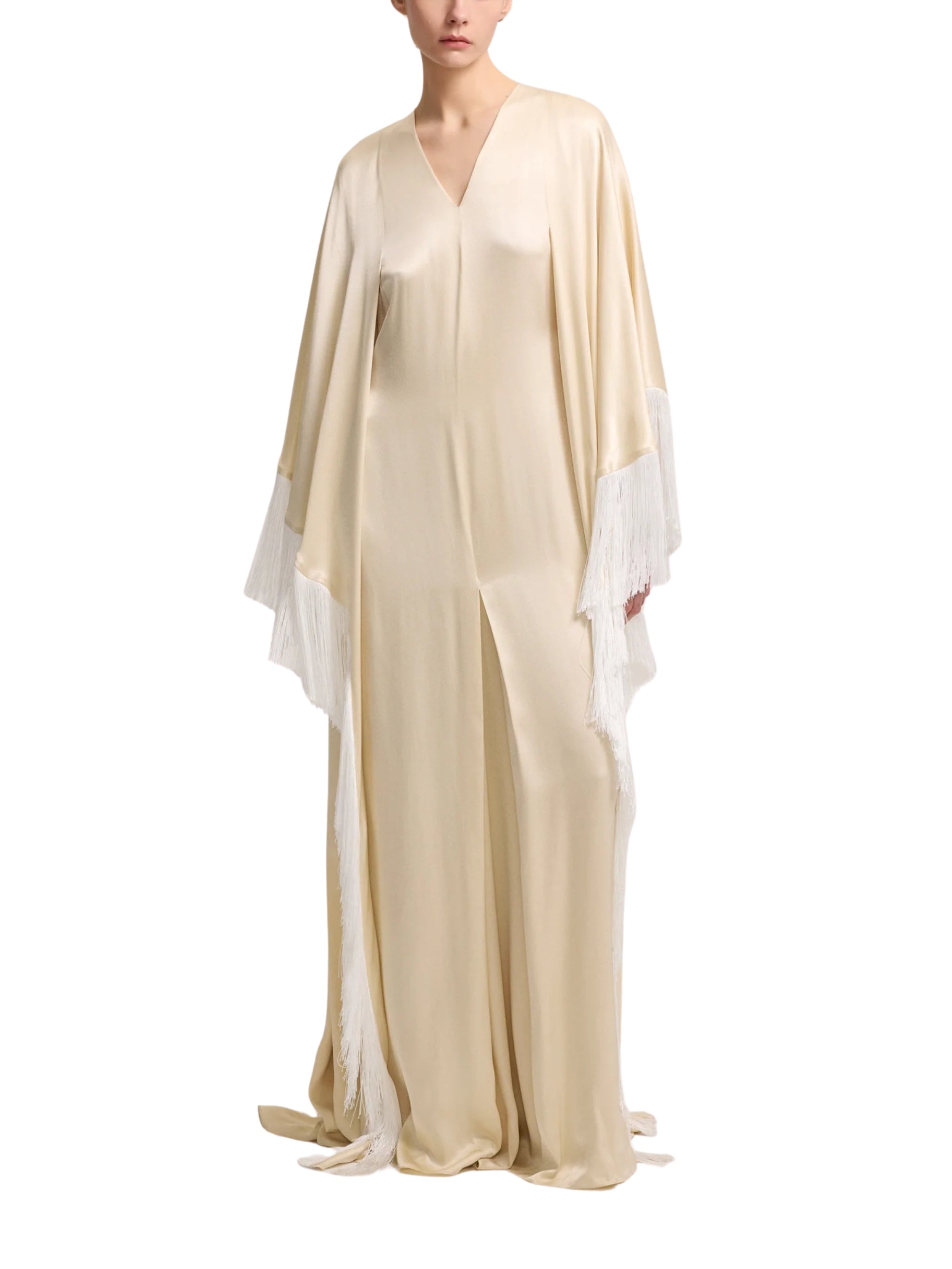 LONG DRESS WITH TASSEL DETAIL