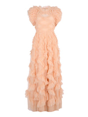 Genevieve ruffle gown