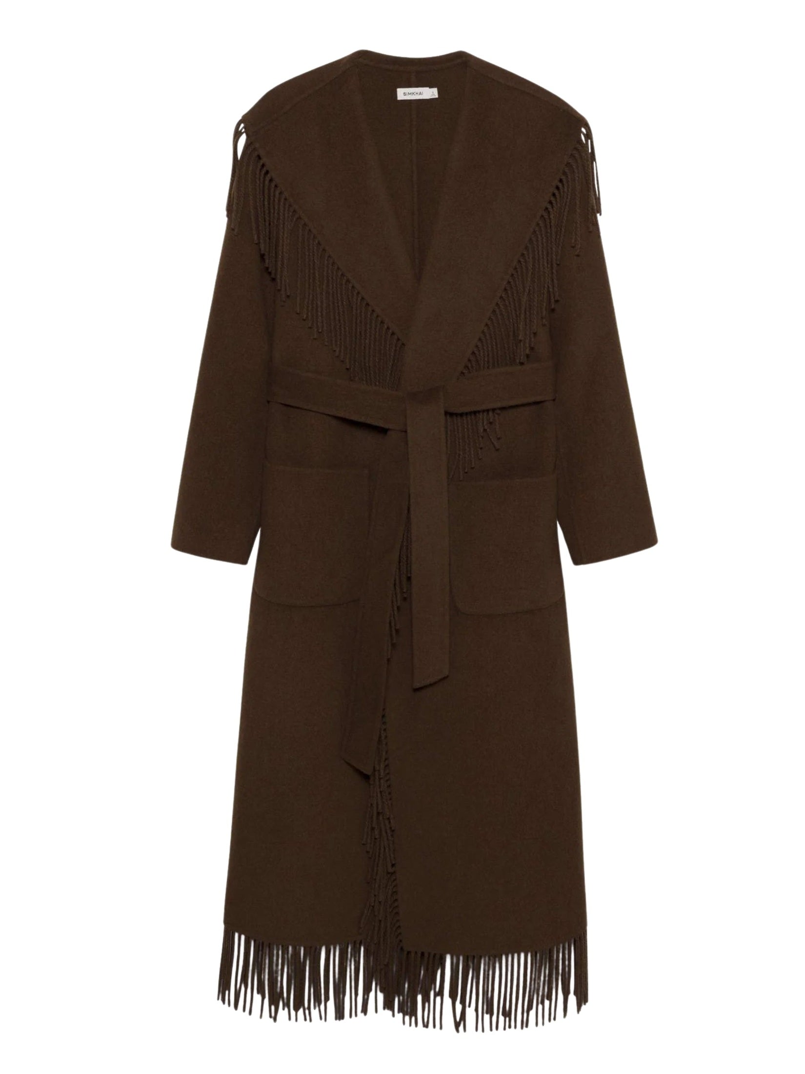 Carrie fringe robe coat