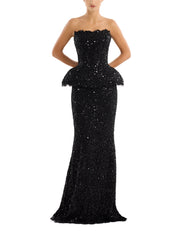 Corset with maxi skirt