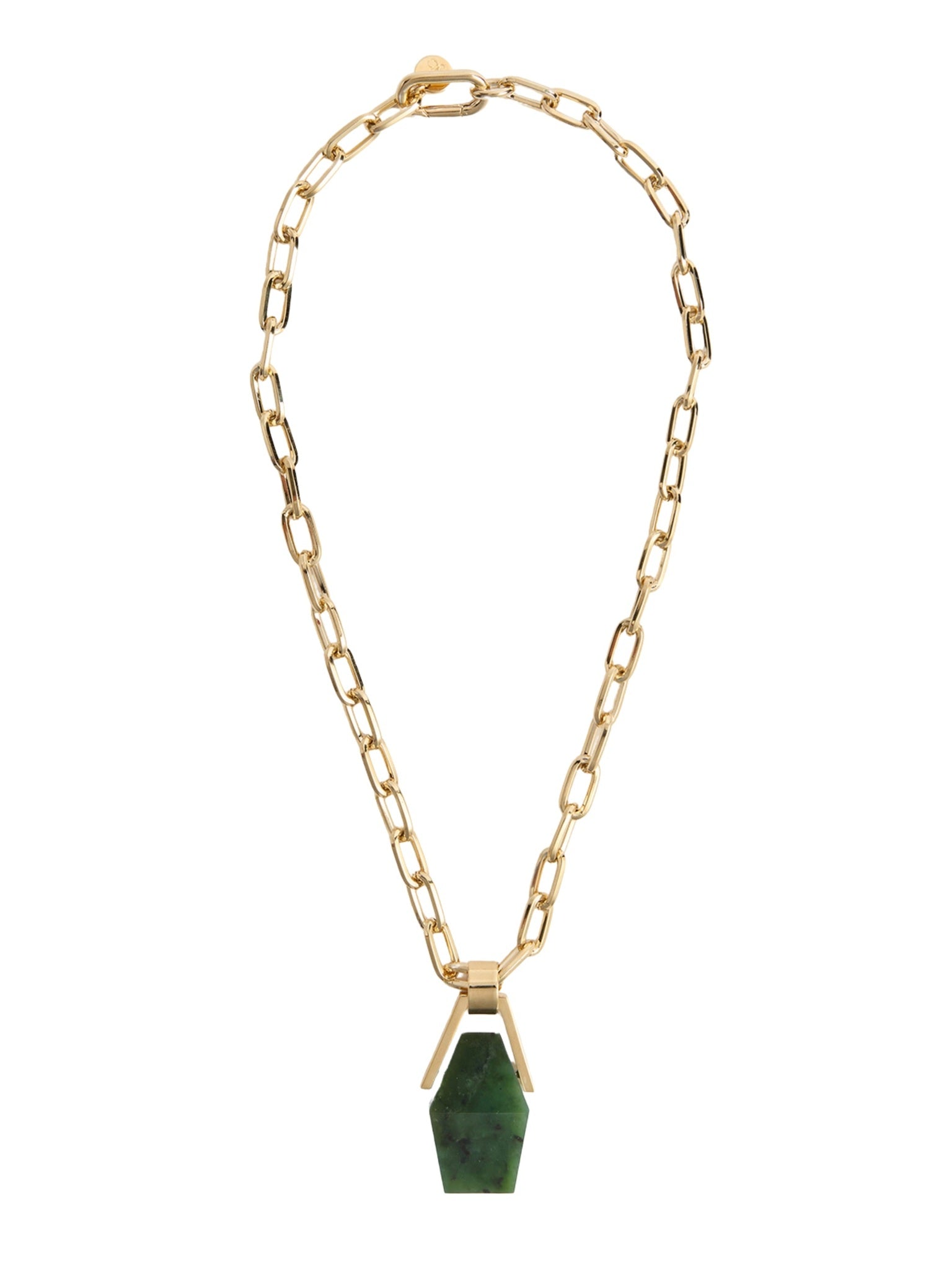 Portal necklace green jade