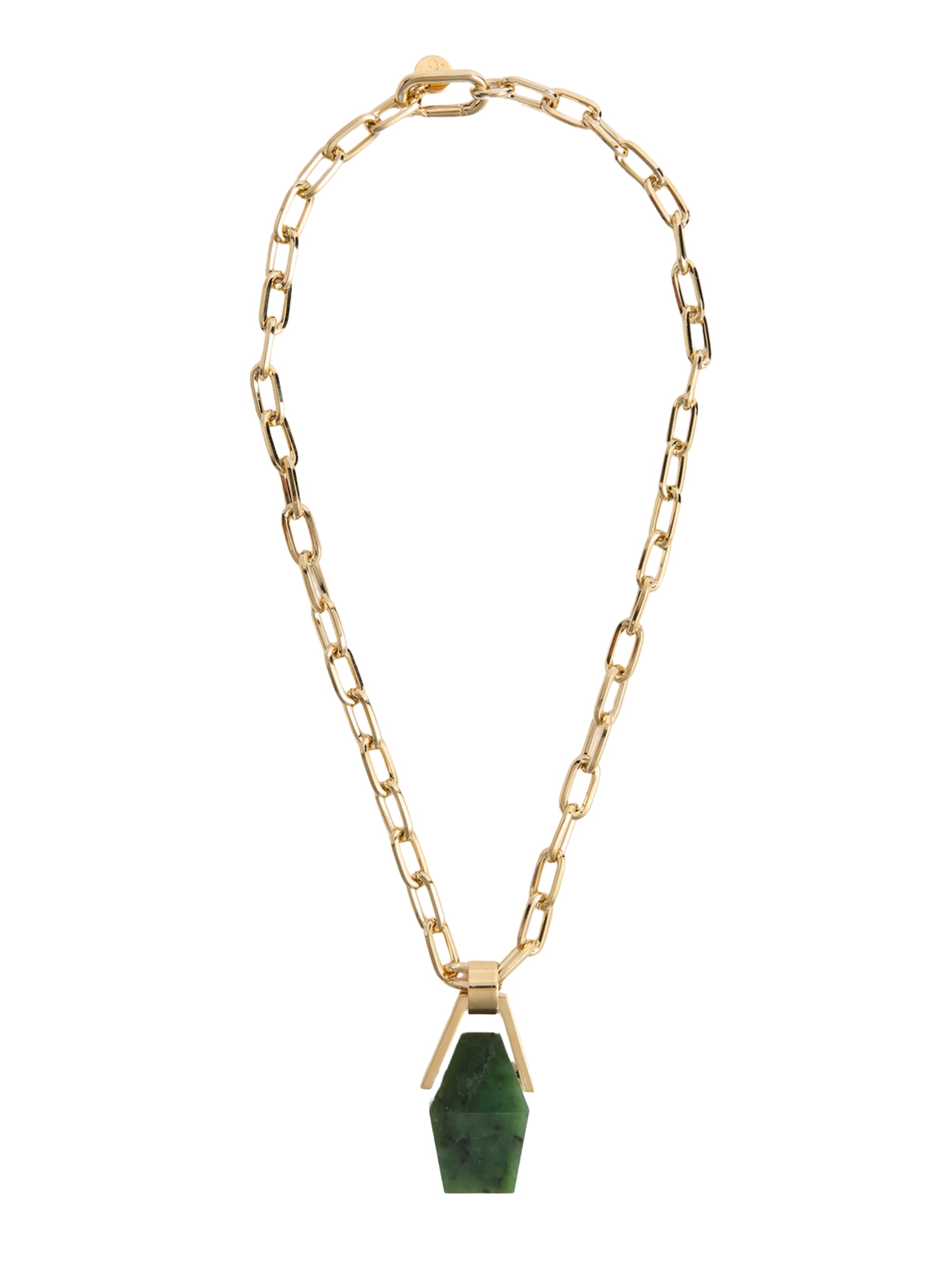 Portal necklace green jade