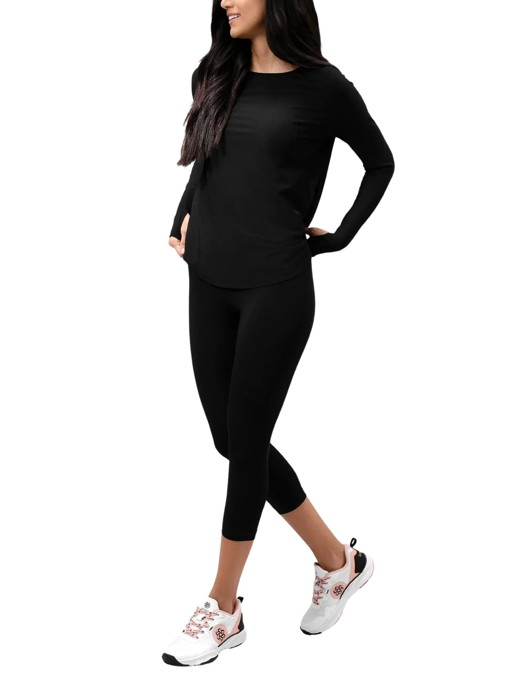 Sculpting compression crop legging