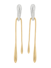 Althea earrings in sterling silver & 18k gold vermeil and rhodium