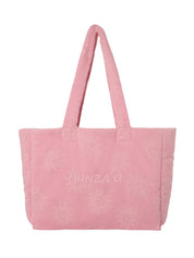 Beach bag sunny towelling pink