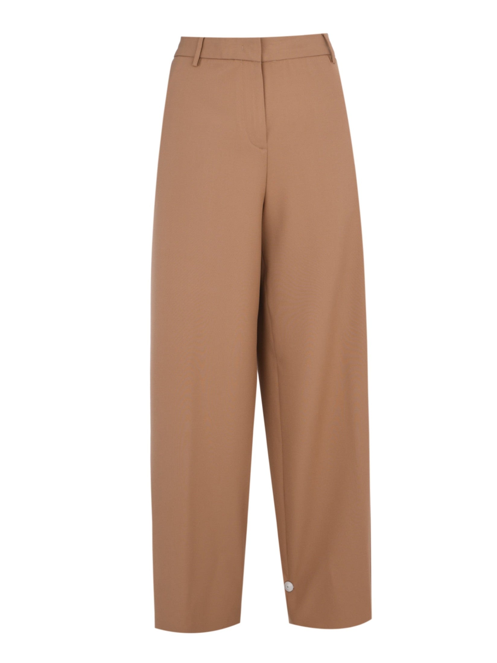 Tech wool wide leg trousers