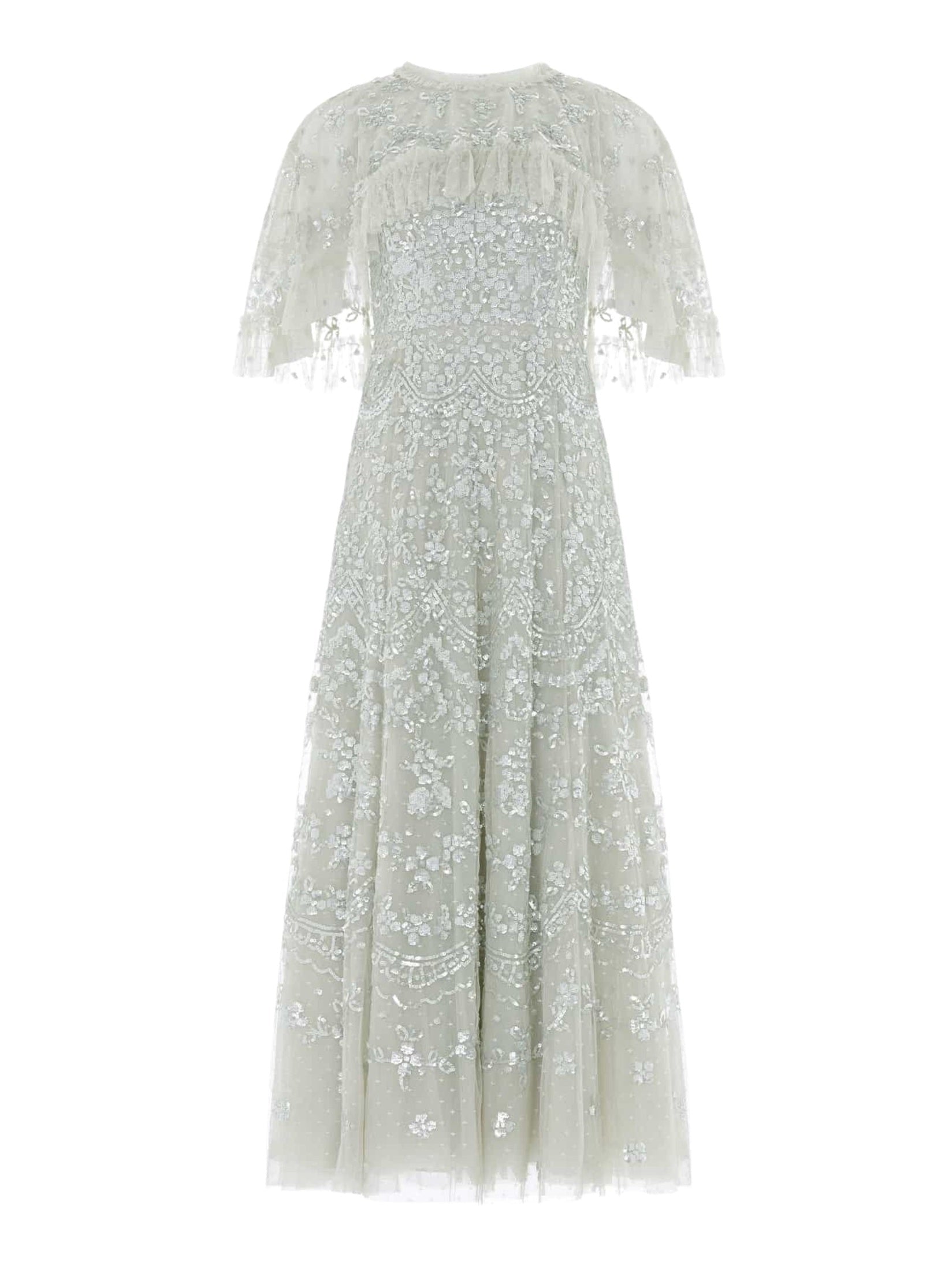 Freya cape ankle gown