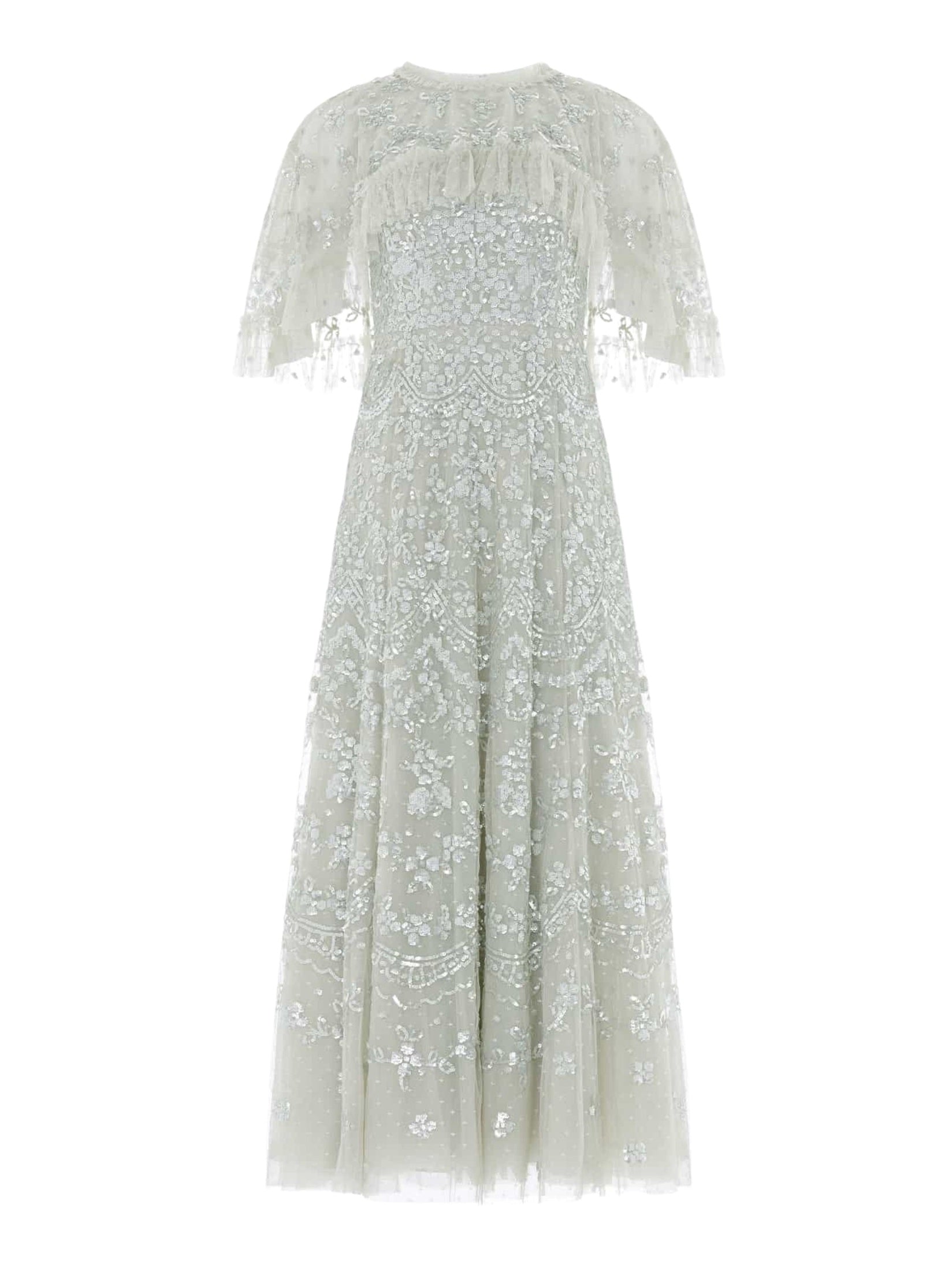 Freya cape ankle gown