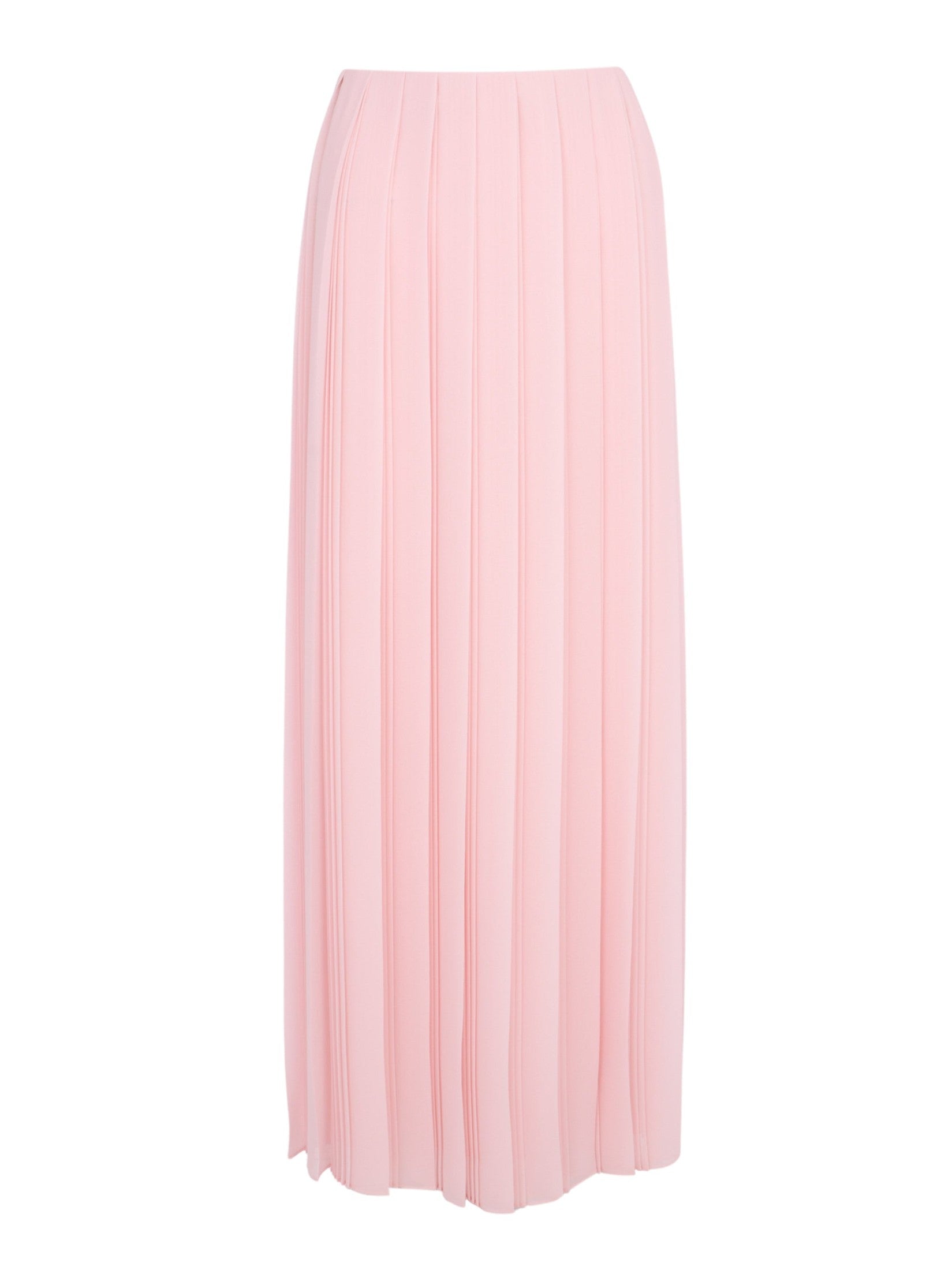 Pleated georgette long skirt